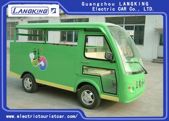 Vehículos utilitarios industriales del carro eléctrico verde elegante del equipaje con el cercado 0