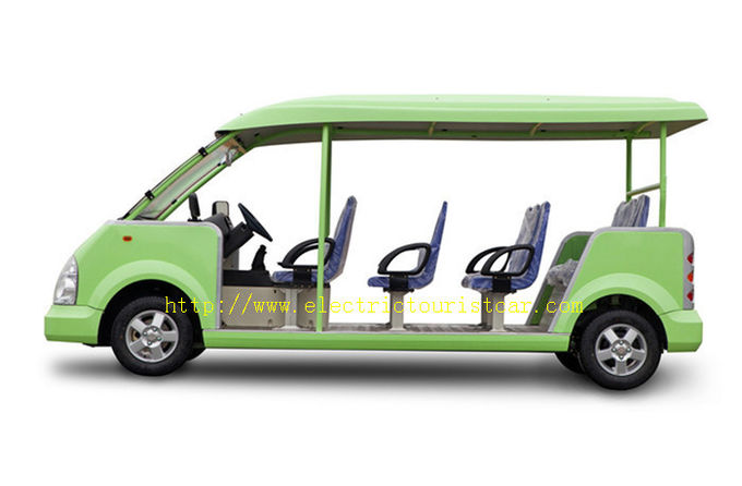 Los 11 asientos espaciosos ponen verde alto rendimiento de la lanzadera del coche de los vehículos eléctricos del centro turístico 0