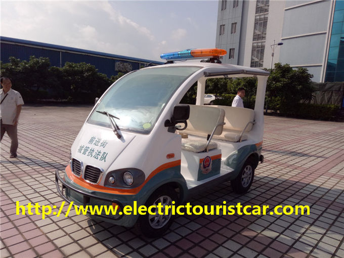El coche patrulla eléctrico /Golf carts cuatro el motor suave de Seat 48V/3KW DC de los pasajeros para el aeropuerto/la escuela 0