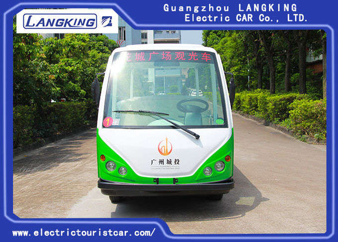 Vehículo de pasajeros eléctrico de cuatro ruedas de 11 asientos con el motor de pequeña CA 72volt/7.5kw del cargo 0